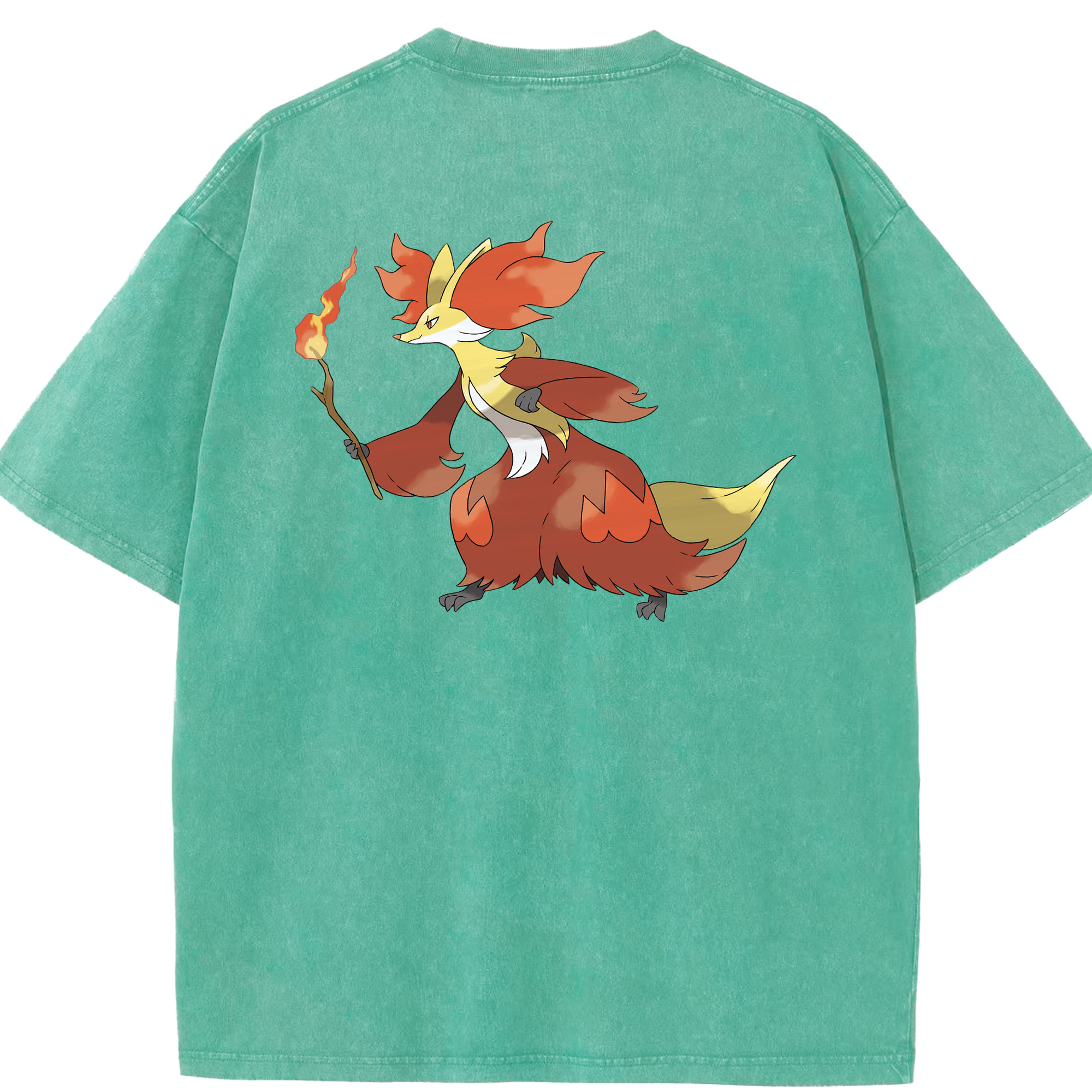 （画像用） ポケットモンスター Pokémon 綿100% ヴィンテージ風 半袖Tシャツ（背面プリント）
